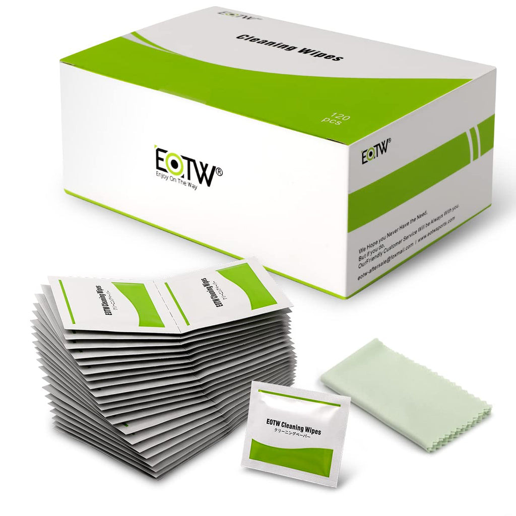 Screen Wipes Individually Wrapped, EOTW Lens Wipes for Eyeglasses Pre-moistened Computer Phone Glasses Cleaning Wipes for iPhone iPad Tablet PC Computer LED Screen, Pack of 120 120 Count (Pack of 1)