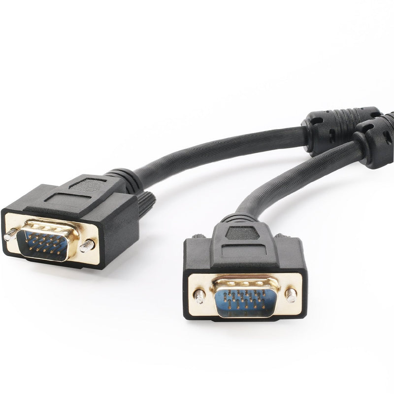 Postta VGA to VGA Cable (6 Feet) HD15 Male to Male Monitor Cable with Ferrites 6FT