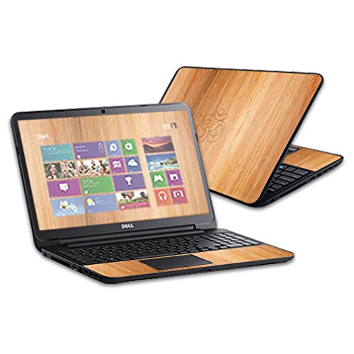 MightySkins Skin Compatible with Dell Inspiron 17 3721 Laptop 17" (Released 2013) wrap Sticker Skins Bamboo Ohm