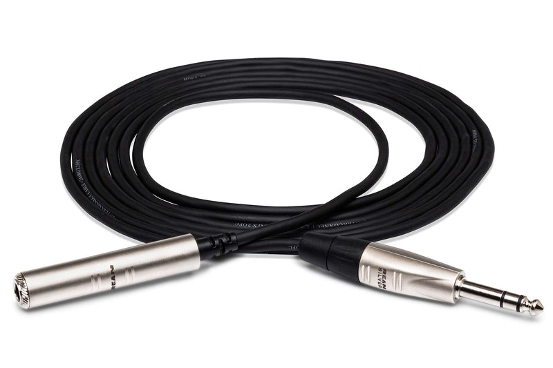 Hosa HXSS-010 REAN 1/4" TRS to 1/4" TRS Pro Headphone Extension Cable, 10 Feet 10 ft