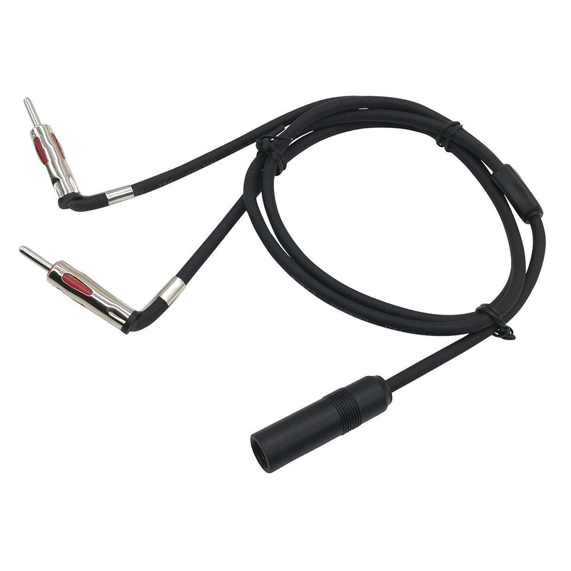 FM Car Antenna Splitter 1 Female to 2 Male Auto Antenna Adapter Cable Aerial Car Stereo Radio Splitter Y Shape Extension