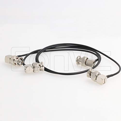 2X 75Ohm RG174 BMCC Video Blackmagic Camera Flexible and Thin HD SDI BNC Cable(2X 60cm/24in) 2X 60cm/24in