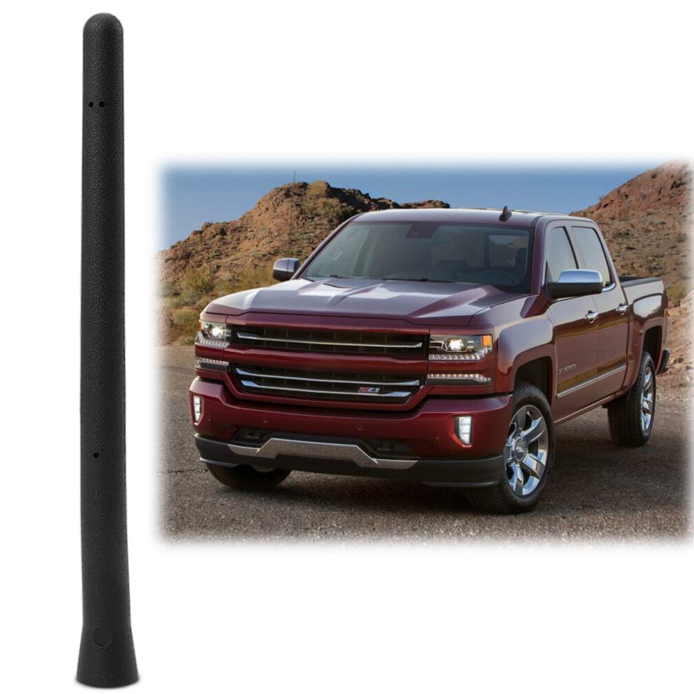 Car Short Antenna Compatible Fit for Chevy Silverado GMC Sierra 2009-2019 | 6 3/4" Antenna Replacement Accessories