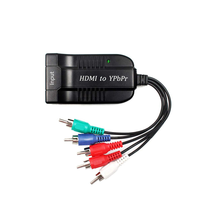 1080P HD Clear HDMI to Scaler Male RGB Component YPbPr Video and R/L Audio Scaler Adapter Converter