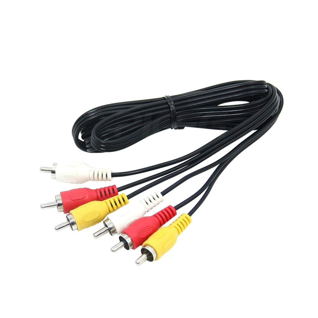 Lapetus 15FT RCA Audio/Video Composite Cable DVD/VCR/SAT Yellow/White/red connectors 3 Male to 3 Male 15FT RCA Audio/Video 3 Male to 3 Male