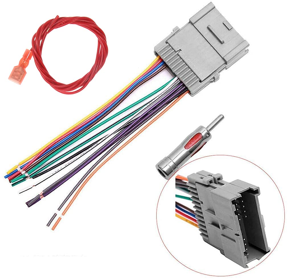 RDBS Car Radio Wire Harness Kit to Install an Aftermarket Stereo Receiver Fit for Many GMC Chevy Pontiac Isuzu Saturn Modles