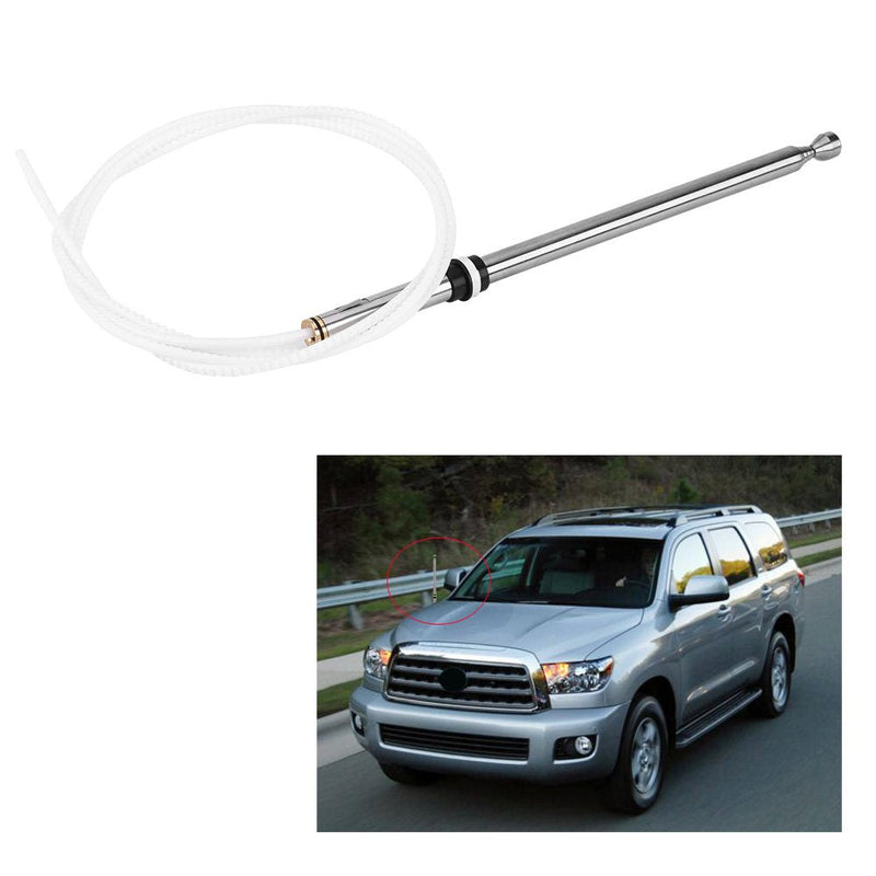 Car AM/FM Radio Antenna Mast, Car Replacement Power Aerial AM/FM Radio Antenna Mast Cable for Toyota Sequoia 01-07 86337AF011