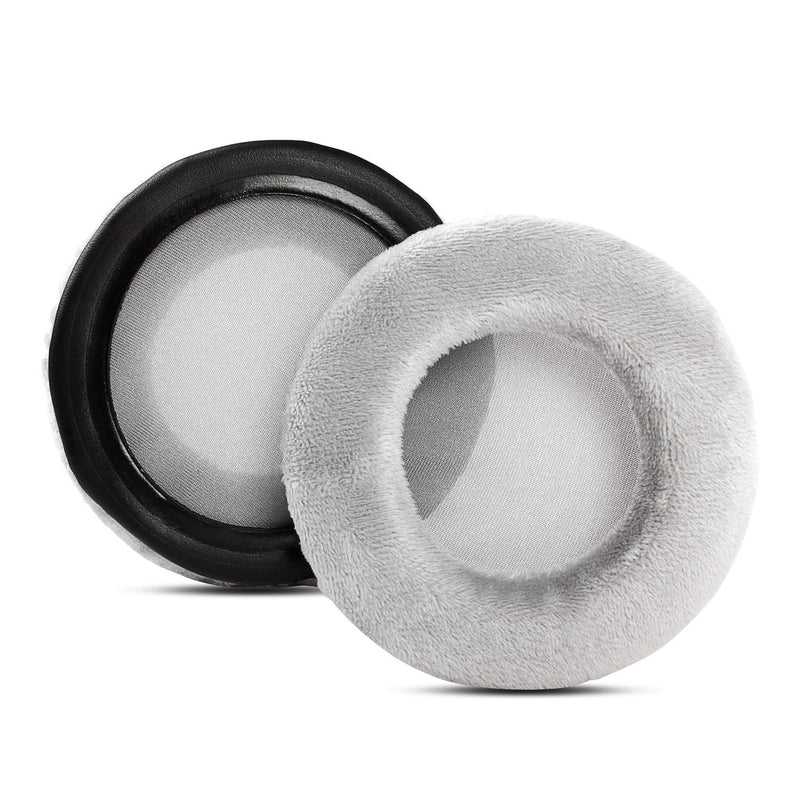 Velvet Ear Pads Cushions Covers Replacement Earpads Foam Pillow Compatible with Beyerdynamic DT 990 Pro DT 770 Pro DT990 DT770 Pro Headset Headphone (Grey) Grey