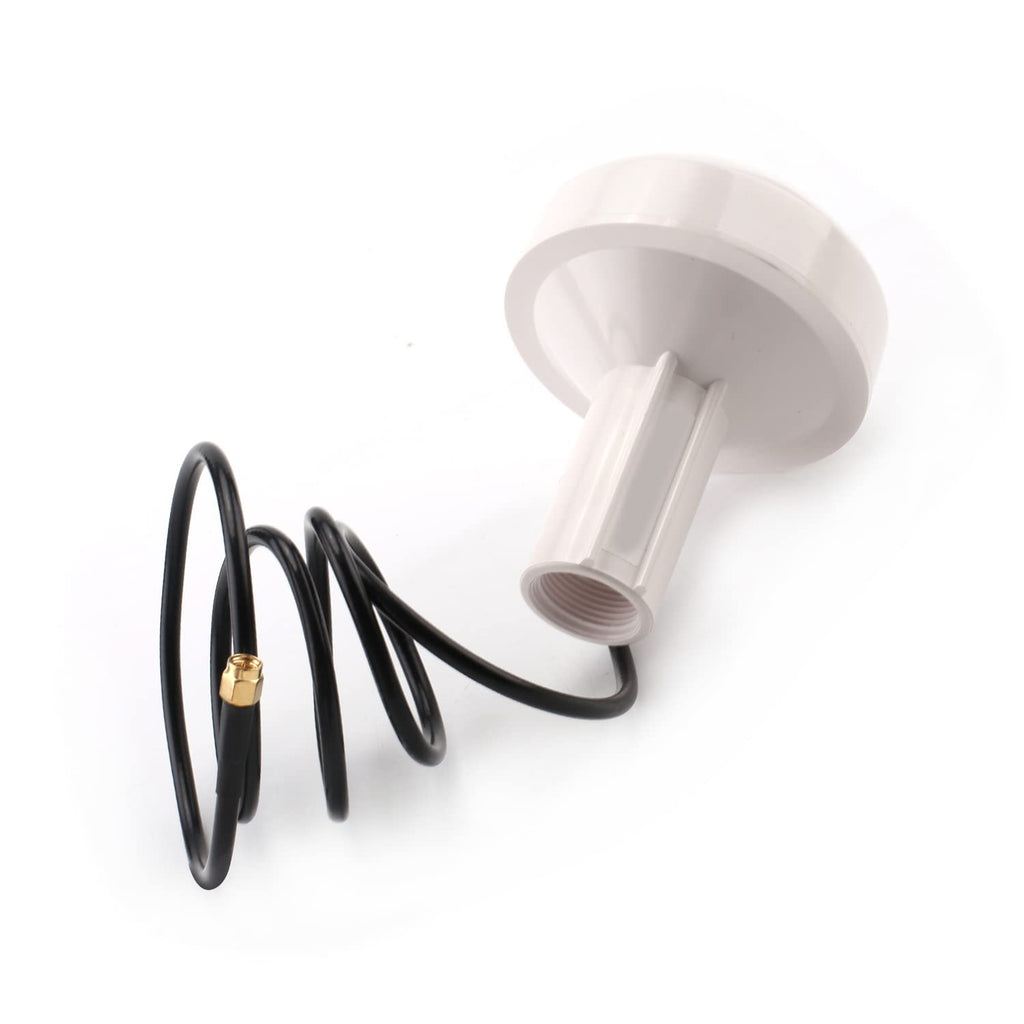 Othmro Marine GPS Antenna Waterproof Antenna 1M/3.28 ft Coaxial Cable Wire, with SMA Male External Navigation Receiver GPS Boat Antenna Compatible 1Pcs SmA Male 1m