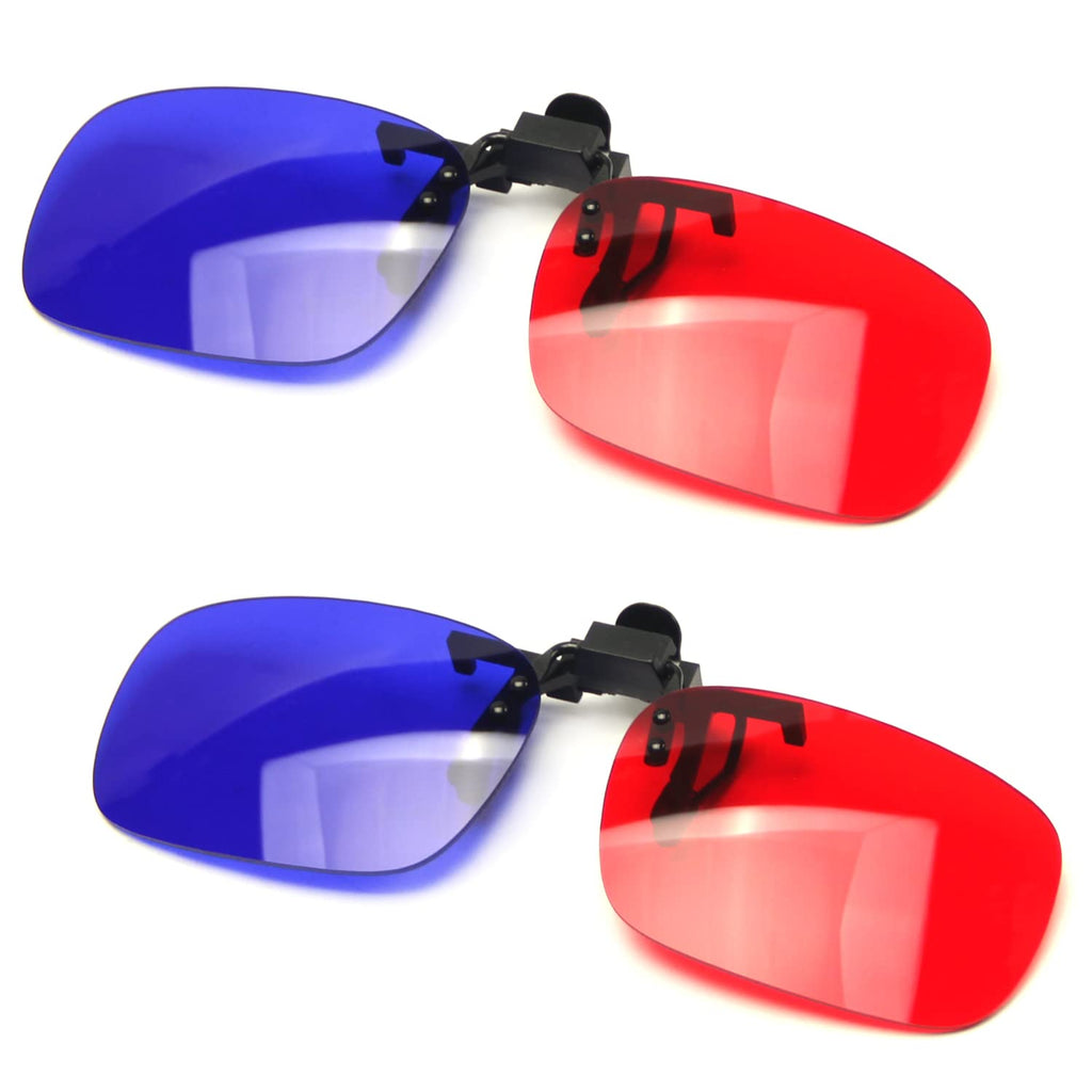 Othmro 2Pcs Durable 3D Style Glasses 3D Viewing Glasses 3D Movie Game Glasses Red-Blue 3D Glasses Filter Paper Resin Lens for 3D TV Cinema Films DVD Viewing Home Movies