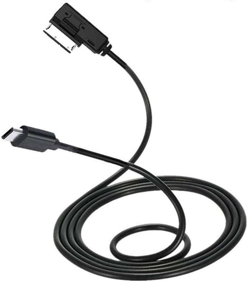 Media Interface Aux Cable with Type C Compatible with Mercedes Benz COMAND-APS NTG4.5 B C E G CLS GLK SL SLK Class 2011-15