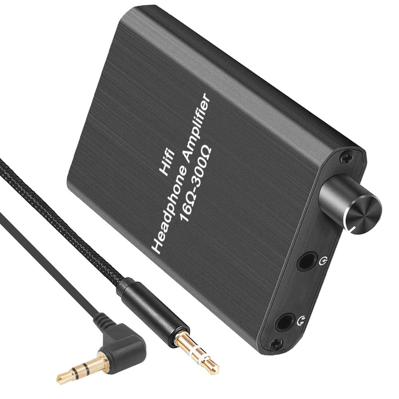 Headphones Amplifier Portable 3.5mm Stereo Audio Out Powered Dual-Output with Lithium Battery and 2-Level Boost Headphone Amplifier (Headphone Amps)