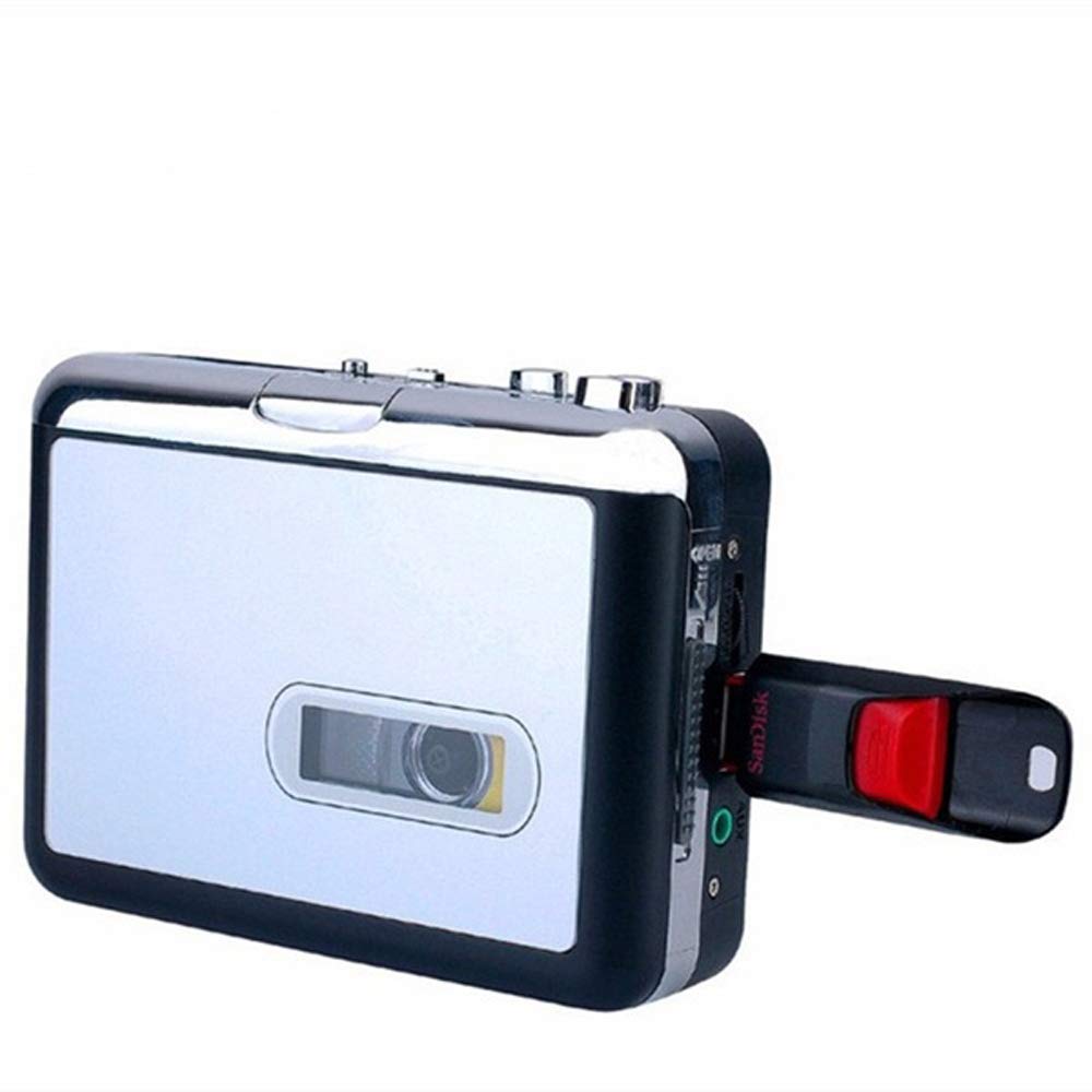 TenYua Cassette Player USB Walkman Cassette Tape Music Audio to MP3 Converter Player Save MP3 File to USB Flash/USB Drive