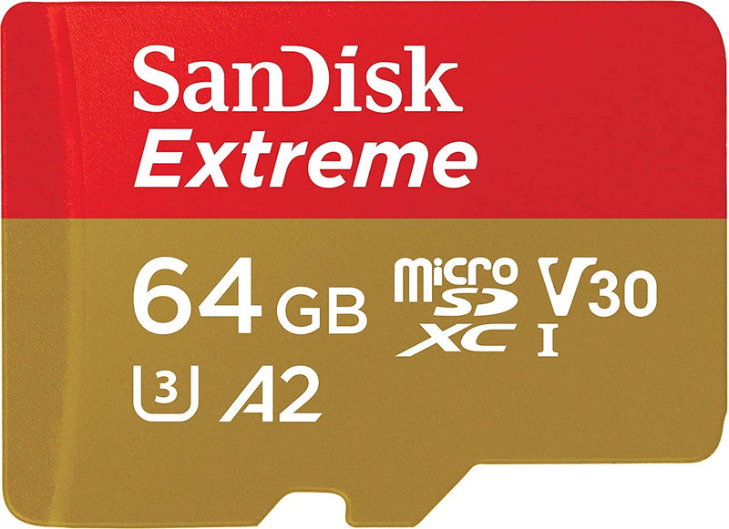 SanDisk 64GB Extreme for Mobile Gaming microSD UHS-I Card - C10, U3, V30, 4K, A2, Micro SD - SDSQXA2-064G-GN6GN SanDisk