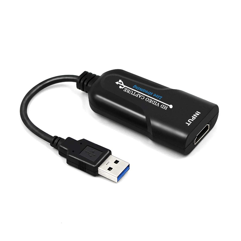 Capture Card HDMI to USB2.0 1080p30hz Game Video and Audio Grabber Card Record via Recorder Game/Video/Live Broadcasting Facebook Streaming Video Recording
