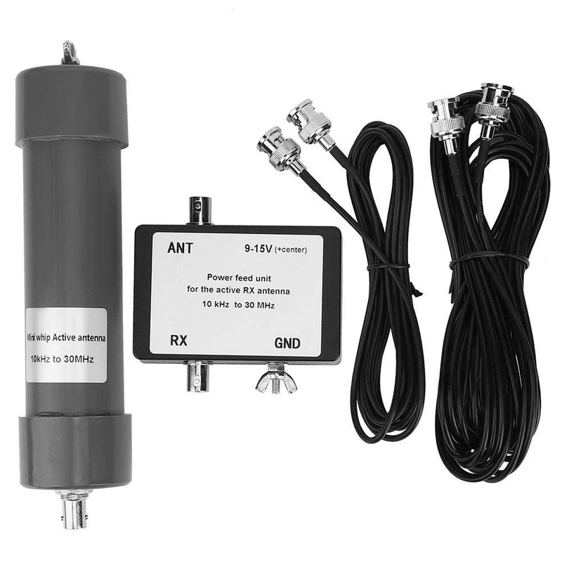Active Antenna, 10 kHz - 30 MHz Mini Whip Active Antenna with Portable Cable for Radio Communication with Accuracy Process