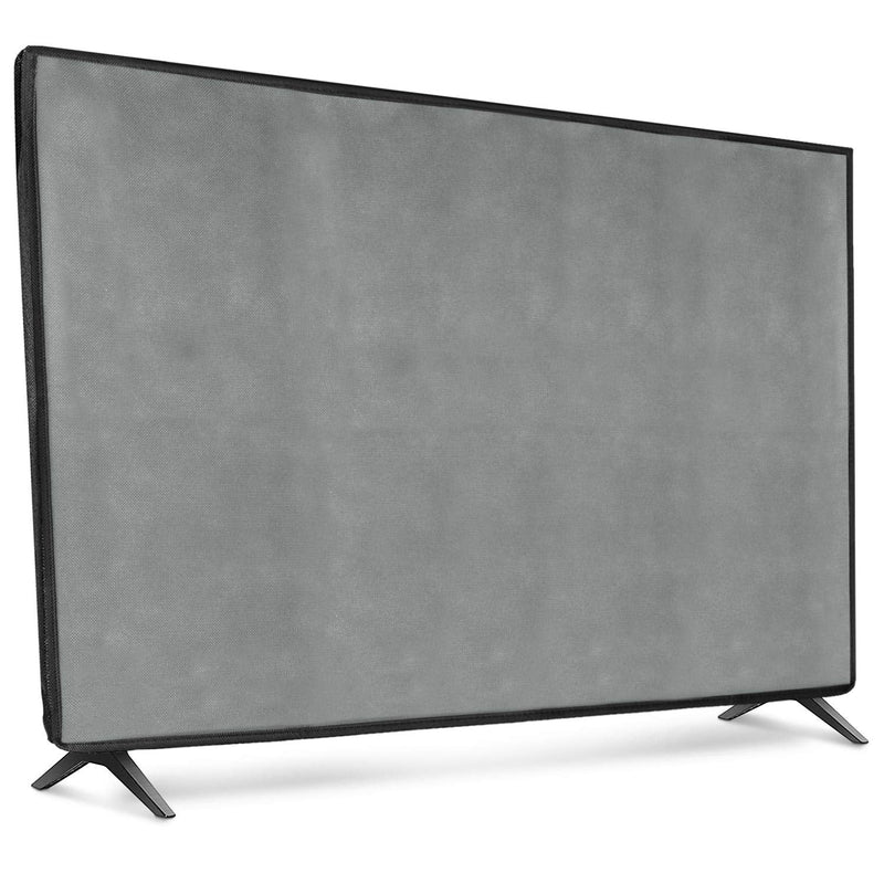 kwmobile Dust Cover for 32" TV - Fabric Case TV Protector for Flat Screen TVs - Light Grey