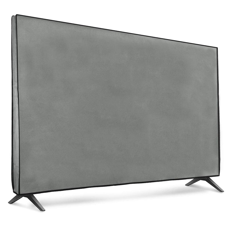 kwmobile Dust Cover for 65" TV - Fabric Case TV Protector for Flat Screen TVs - Light Grey