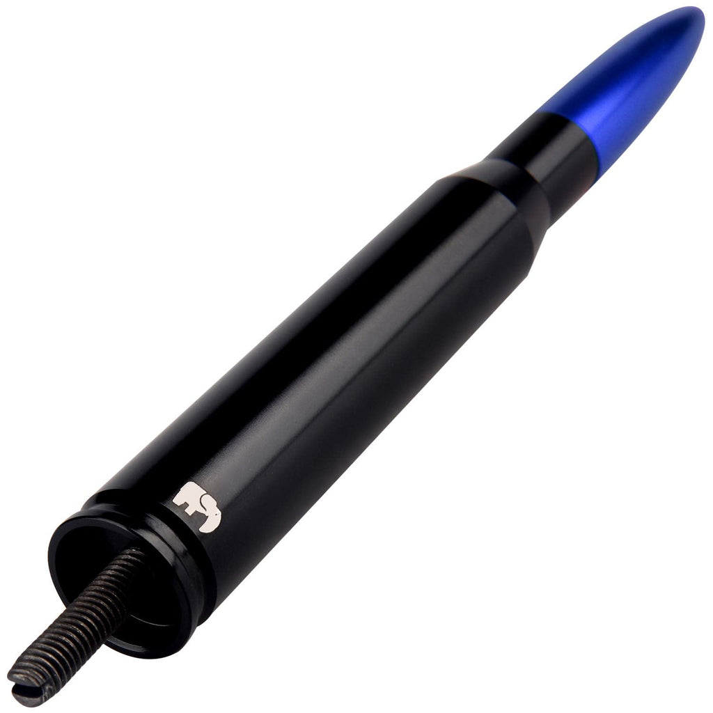 50 Cal Caliber Bullet Style Antenna, Compatible with All Dodge RAM Trucks (RAM 1500, RAM 2500 or RAM 3500 1994-2023) - Designed for Optimized FM/AM Reception (Blue) Blue