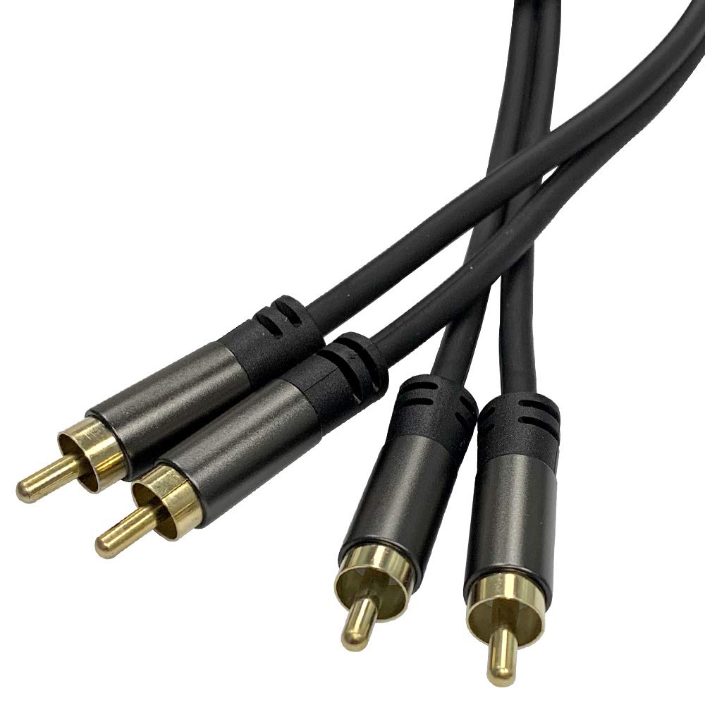 Seismic Audio - SA-2RM0215 - Premium 2 Channel 15 Foot RCA Male to RCA Male Audio Cable for Amps, Home Theater, Digital and Analog Compatible Cord 15 Feet