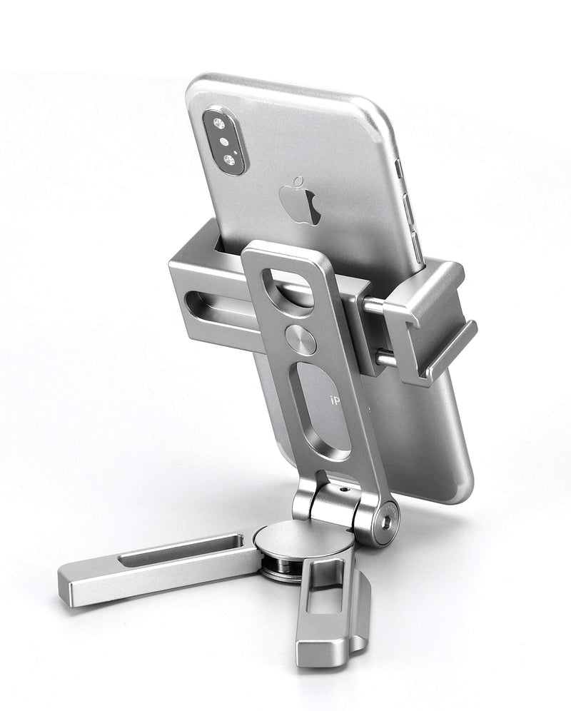 LEOFOTO PS-2 Silver Smartphone Clamp/Holder/Video/Selfie Stand Arca/RRS Compatible