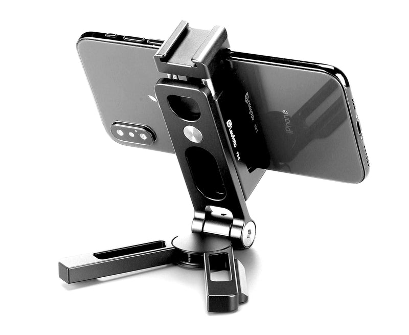 LEOFOTO PS-2 Black Smartphone Clamp/Holder/Video/Selfie Stand Arca/RRS Compatible inc Cold Shoe