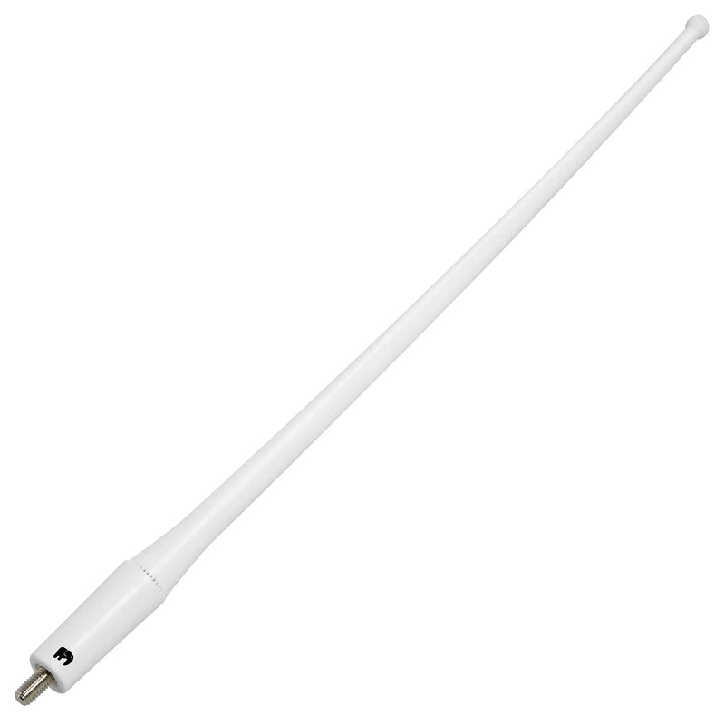 ONE250 13" inches Flexible Rubber Antenna, Compatible with All Dodge RAM Trucks (RAM 1500, RAM 2500 or RAM 3500 1994-2023) - Designed for Optimized FM/AM Reception (White) White