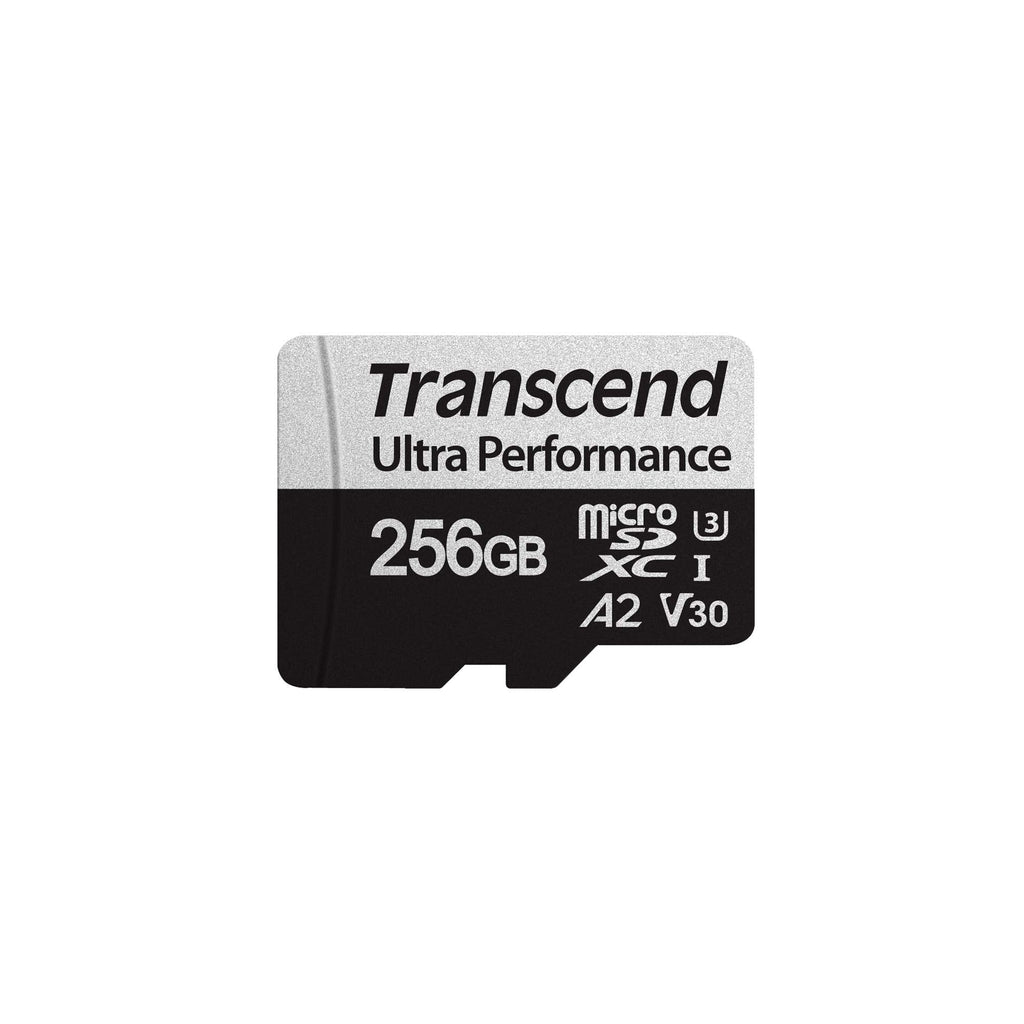 Transcend 256GB microSDXC 340S High Performance Memory Card UHS- I, U3, V30, A2, 4K, Full HD - TS256GUSD340S