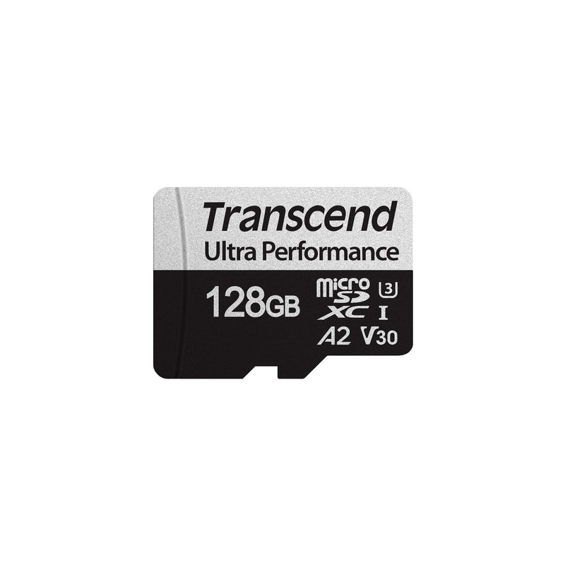 Transcend 128GB microSDXC 340S High Performance Memory Card UHS- I, U3, V30, A2, 4K, Full HD - TS128GUSD340S