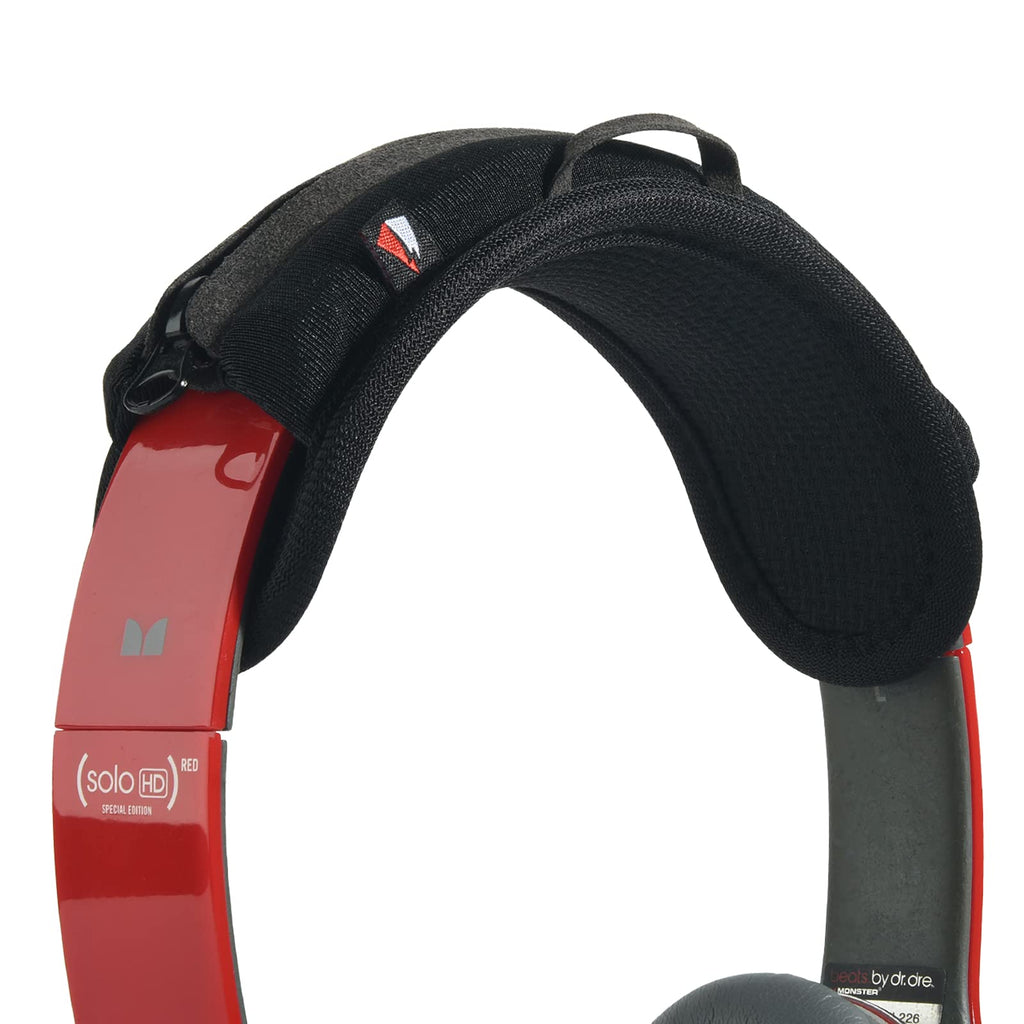 TXEsign Universal Replacement Headband Cushion Pad Cover Protector Compatible with ATH M50X, QC 35i/35ii, QC25, Solo 2/Solo 3, Studio 2/3 Headphones (Black) Black