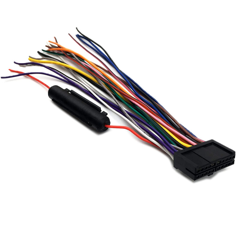 Aokus Car Radio Wire Harness Connector for Dual XDVD156BT, XDVD176BT, XDVD276BTCD DVD Receiver