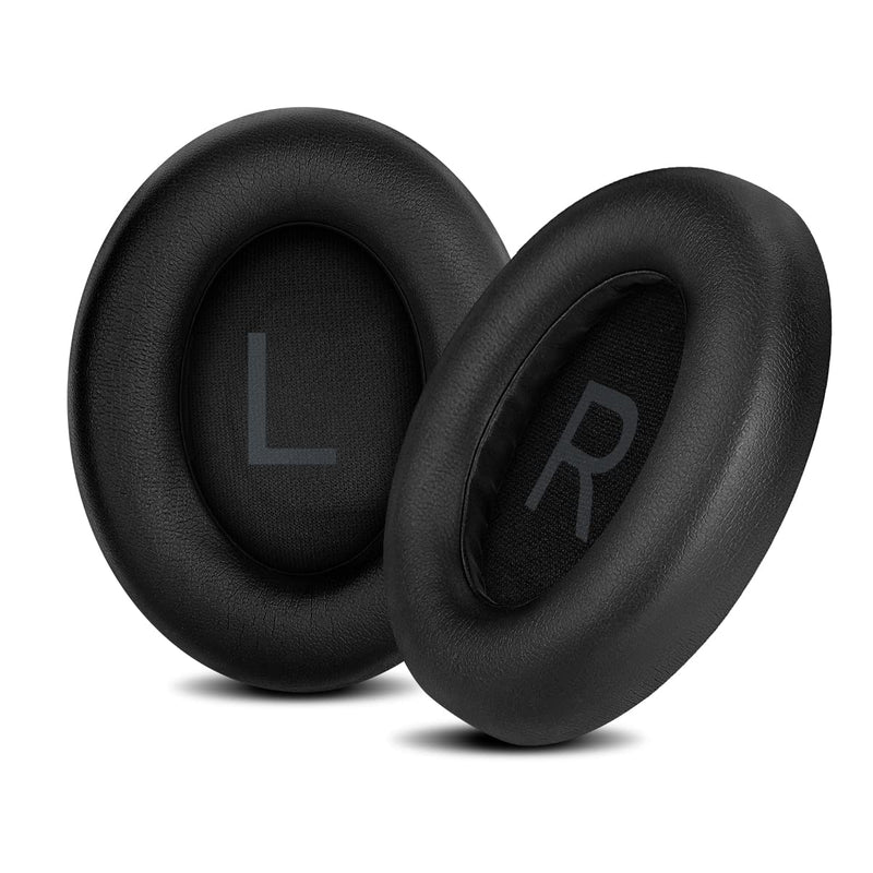 ELZO Replacement Earpads Compatible for Bose NC700, Premium Softer Leather Cushions, High-Density Noise Cancelling Foam (Black) Black, NC700