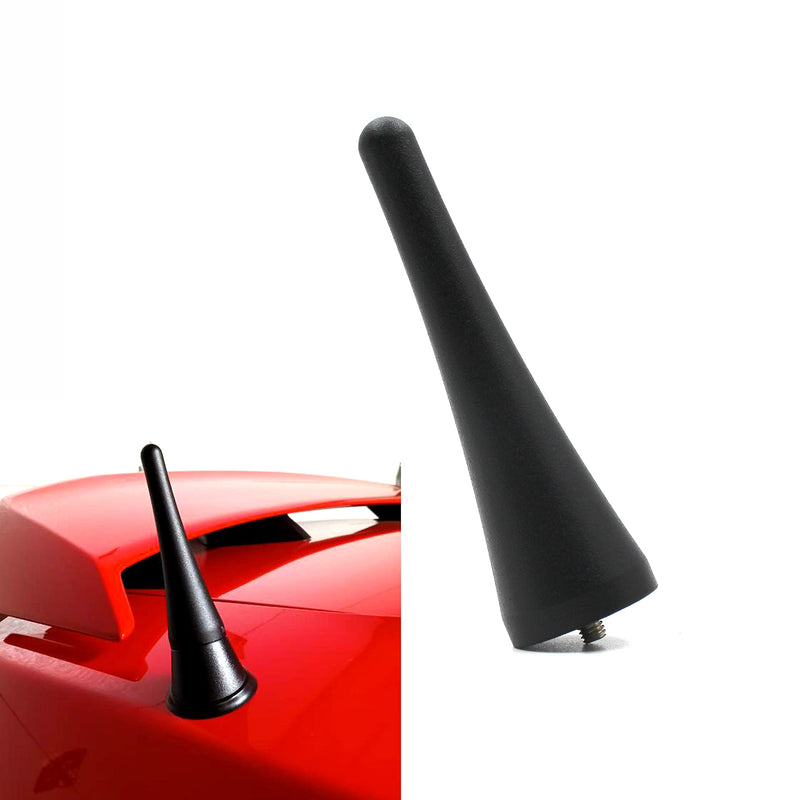 3.7 inchs Short Antenna mast Compatible with Mazda Miata MX-5 Ford Mustang Convertibles Fiat 124 Spider Lincoln MKZ