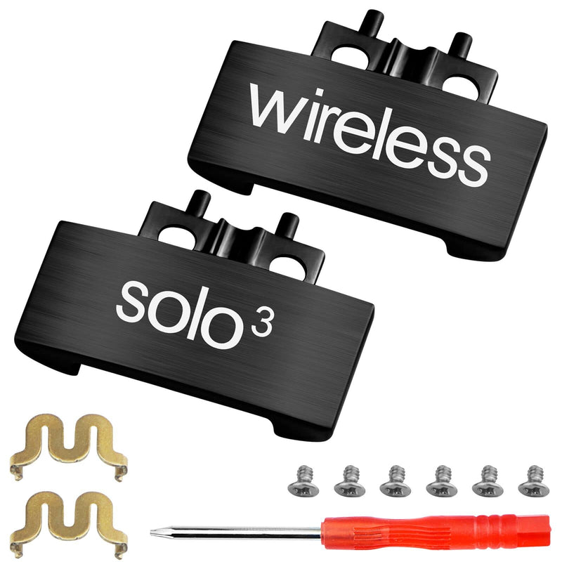 Solo 3 Hinge Replacement Solo 3 Replacement Parts Repair Kit Accessories Compatible with Beats Solo 3 Wireless/Solo 2 Wireless/Wired On-Ear Headphones (Gloss Black) Gloss Black