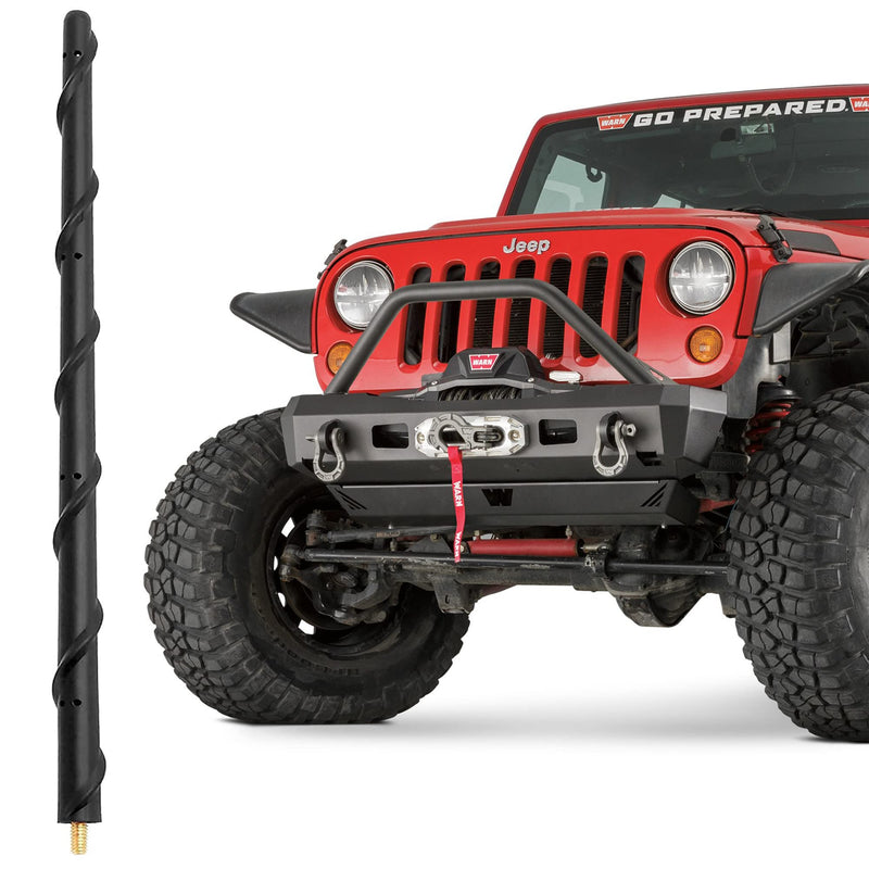 KSaAuto Antenna for Jeep Wrangler Gladiator Sport Unlimited 4xe Willys Mojave JK JT JL Rubicon Sahara 2007-2023, Antenna Replacement Jeep Wrangler Gladiator Accessories, 16 Inch Car AM FM Antenna J eep Wrangler