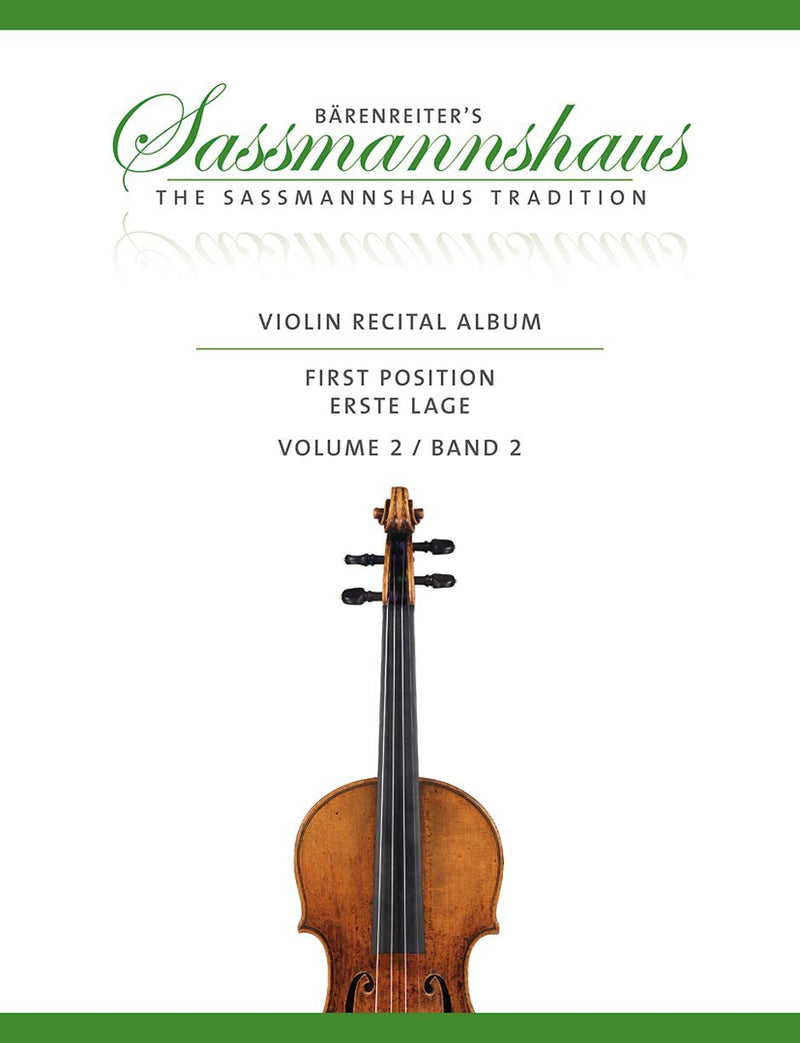 Sassmannshaus, Kurt - Violin Recital Album First Position Volume 2 Published by Baerenreiter Verlag