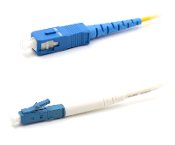 PacSatSales - Fiber Optic Patch Cable - Single Mode - SIMPLEX - OS1-9/125um (3M, LC to SC) 3M
