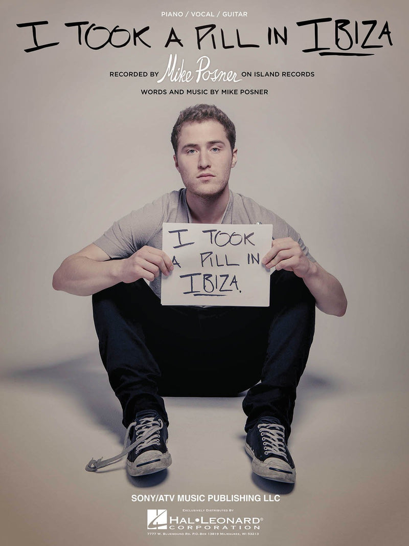 Mike Posner - I Took A Pill In Ibiza - Sheet Music Single