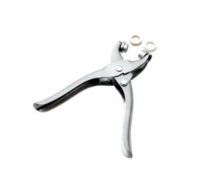3 Pieces Revolving Hole Punch&Eyelet Plier &Press Snap Plier with Eyelets Grommets and Pliers (A)