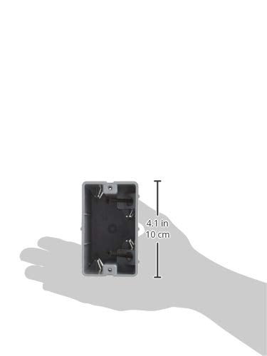 Southwire MSB1G One Gang Device Box with Depth Adjustable, Heavy Duty 42lb, Gray