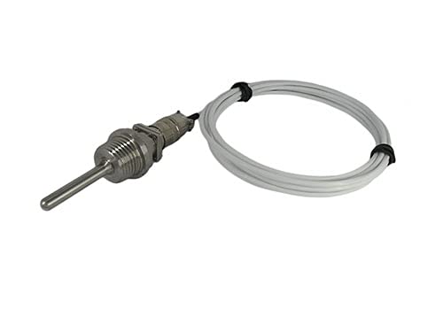 RTD PT100 Temperature Sensors 1/2”NPT Threads with Detachable Connector & 6.6 feet Telfon Cable…