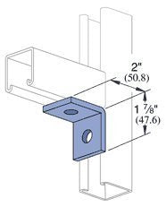 Genuine Unistrut P1026-EG 2 Hole 90 Degree Angle Connector Bracket for All 1-5/8" Strut Channel