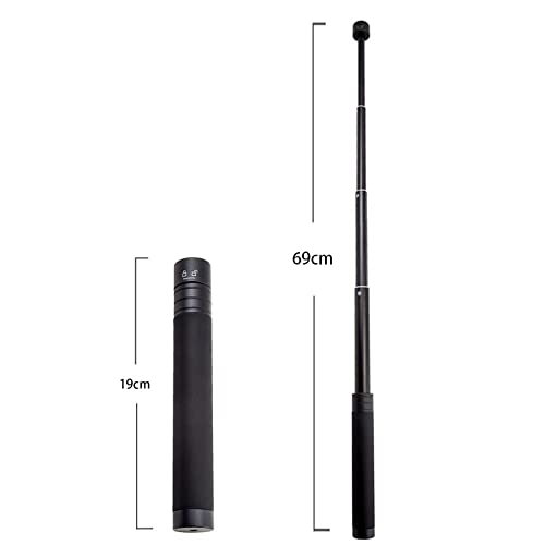 Dlacho Adjustable Extension Rod Selfie Rod Aerial View Extension Rod Gimbal Stabilizer Extension Rod Mobile Phone Extension Pole (19-69cm) 19-69cm