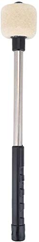 [AUSTRALIA] - Jiayouy A Pair of Bass Drum Mallets Timpani Mallet Felt Mallets Sticks with Stainless Steel Handle Percussion Marching Band Accessory Length 320cm/12.6Inch 