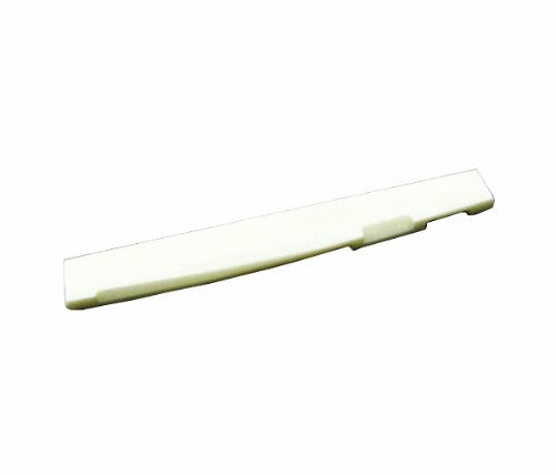 Musiclily 6 String Acoustic Guitar Bone Bridge Slotted Saddle Guitar Parts(Pack of 2) DJ-12 72x3x9mm