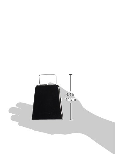 Beistle Black Cowbell Noisemaker, 4"