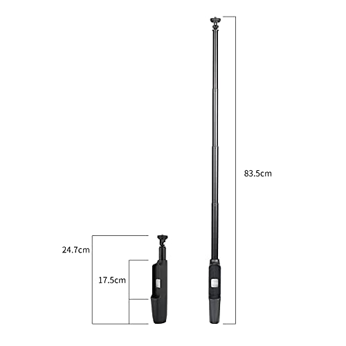 FeiyuTech Extension Pole for Feiyu Pocket 2S Stabilized Camera 24.7cm-83.5cm(9.7inch-32.9inch) with 1/4 Thread