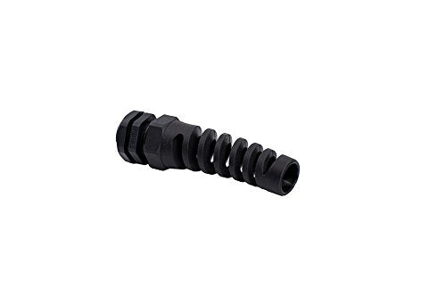 Tusrai 10pcs IP68 Waterproof M22 PG16 Cable Gland Connector Flex Spiral Strain Relief Protector with Lock Nut Rubber Washer for 10-14mm Wire Thread