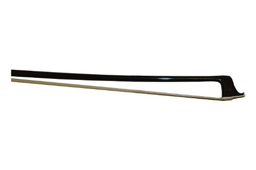 Carbon Fiber Viola Bow, Ebony Frog, Natural White Hair