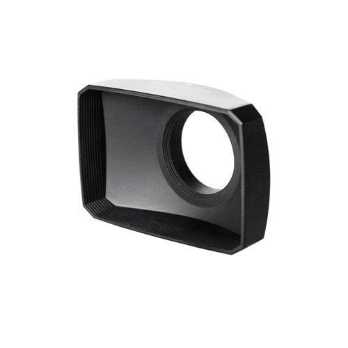 Mennon 30mm 16:9 Wide Angle Video Camera Screw Mount Lens Hood with White Balance Cap, Black